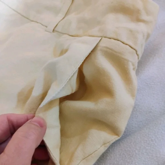 Counterparts Light Yellow Wide Leg Pants - Picture 3 of 15